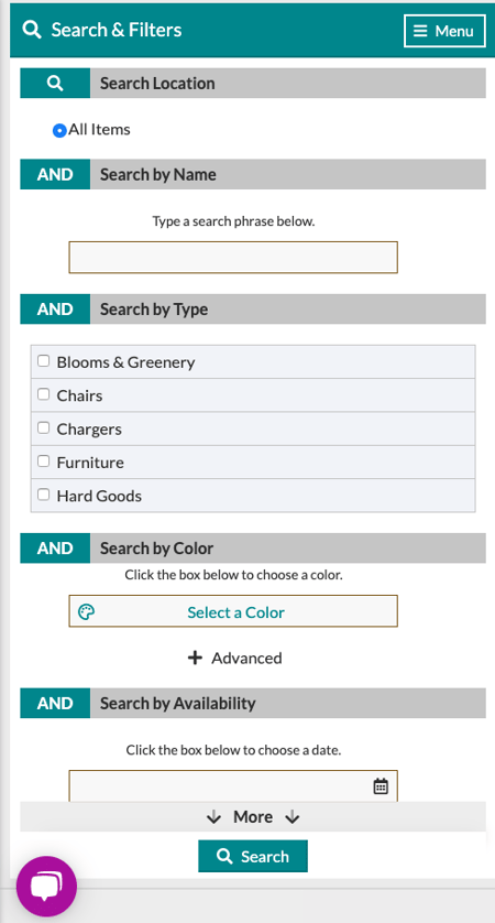 The Item Gallery: Searching & Filtering